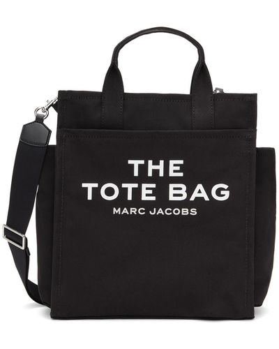 MARC JACOBS Grained Calfskin Colorblock Mini The Tote Bag Ivory