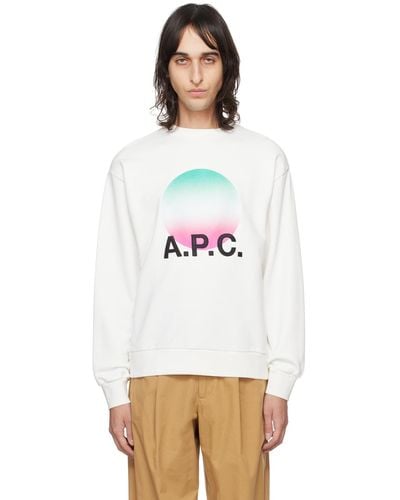 A.P.C. . White Sunset Sweatshirt