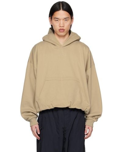 WOOYOUNGMI Over Fit String Hoodie - Natural