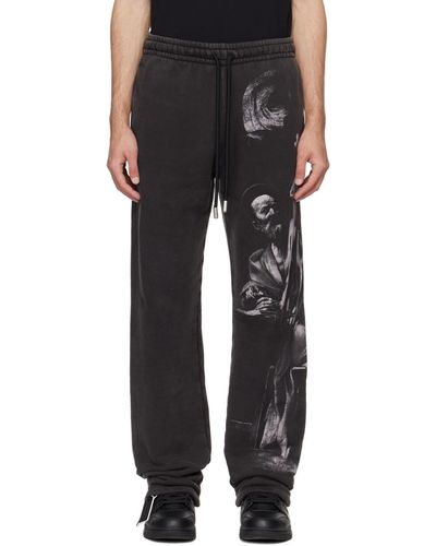 Off-White c/o Virgil Abloh Grey S. Matthew Joggers - Black