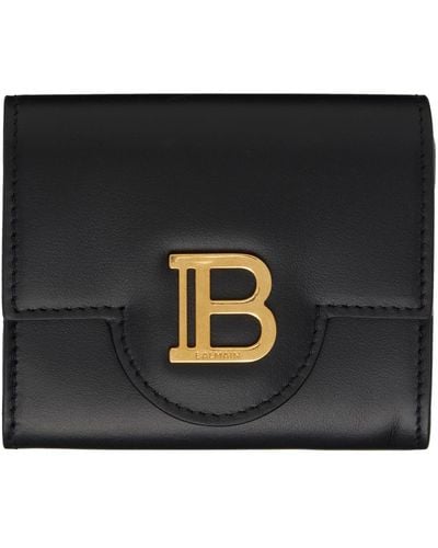 Balmain B-buzz Leather Wallet - Black