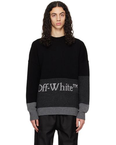 Off-White c/o Virgil Abloh Off- pull contrasté noir