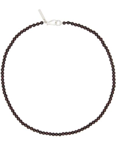 Sophie Buhai Brown Petite Boule Necklace - Metallic