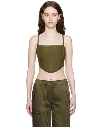 DRAE Curved Tank Top - Green