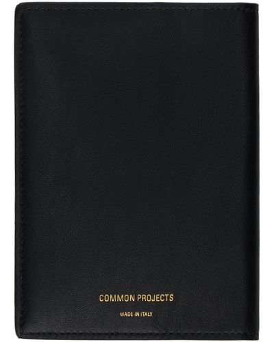 Common Projects Étui pour passeport noir à deux volets