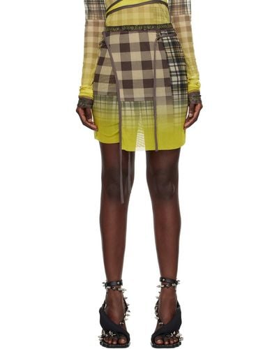 OTTOLINGER Yellow Wrap Miniskirt