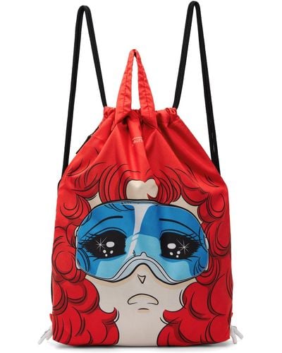 Pushbutton Ssense Exclusive goggles Girl Backpack - Red