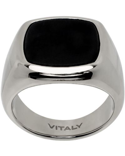 Vitaly Silver Vaurus Ring - Brown