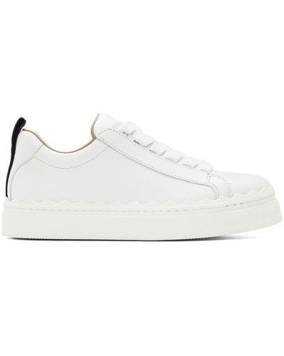 Chloé White Lauren Sneakers - Black