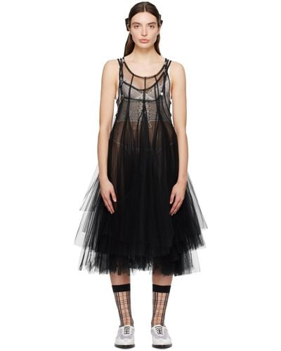 Noir Kei Ninomiya Laye Midi Dress - Black