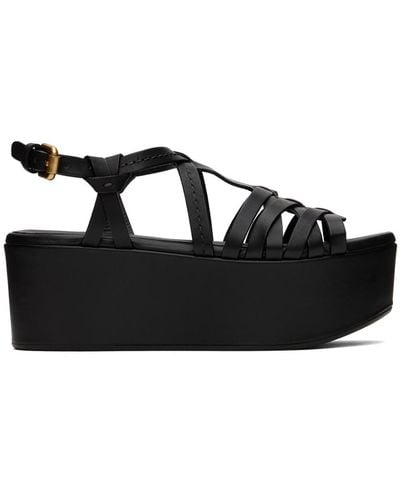 See By Chloé Black Sierra Heeled Sandals