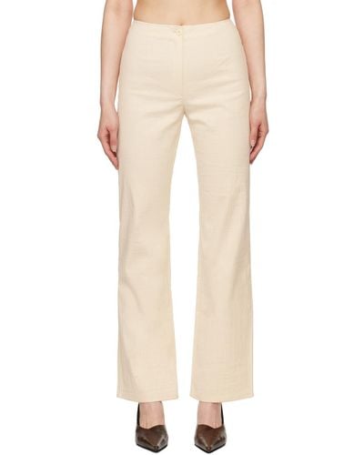 Our Legacy Off- Biker Trousers - Natural