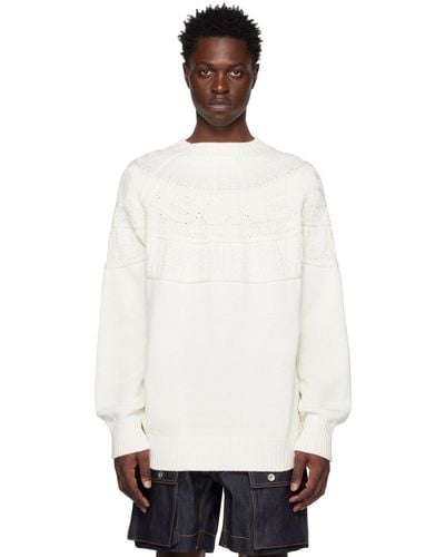 Sacai White Eric Haze Edition Sweater