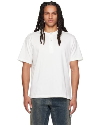 MASTERMIND WORLD Three-button T-shirt - White
