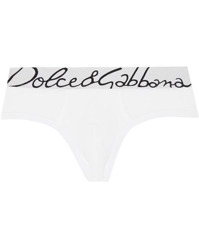 Dolce & Gabbana Slip brando blanc - Noir