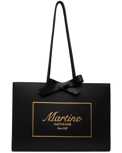 Martine Rose Large Shopper Tote - Black