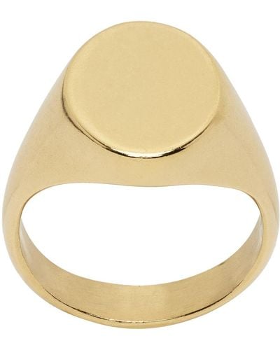 Maison Margiela Gold Chevalier Ring - Metallic