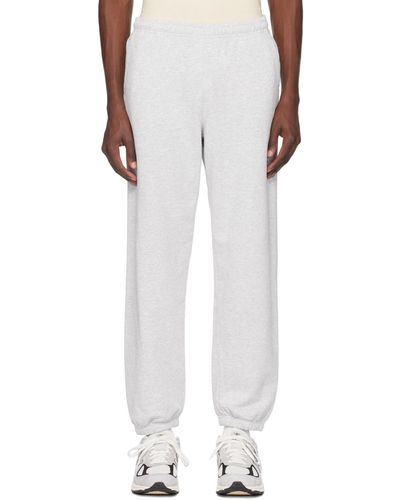 Sporty & Rich Sportyrich pantalon de survêtement starter gris - Blanc