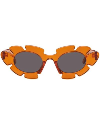 Loewe Orange Flower Sunglasses - Black