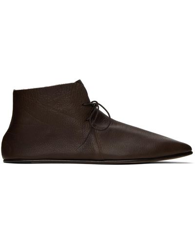 The Row Brown Cory Boots - Black