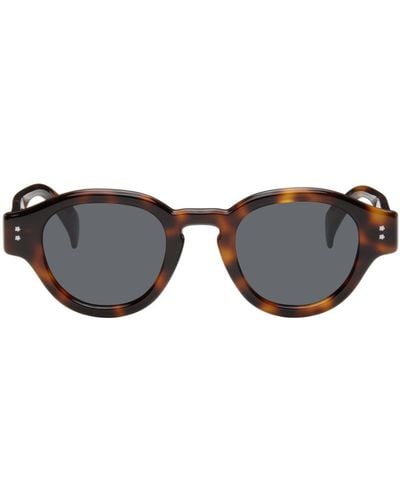 KENZO Tortoiseshell Paris Round Sunglasses - Black