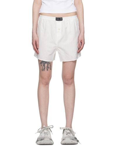 Marine Serre White Patch Shorts - Multicolour