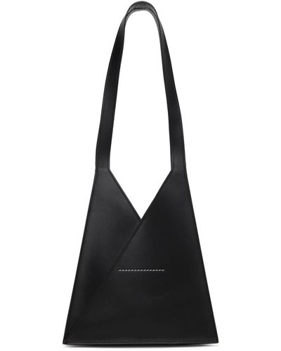 MM6 by Maison Martin Margiela Black Mini Triangle 6 Bag