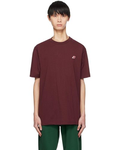 New Balance Burgundy Made In Usa Core T-shirt - Purple