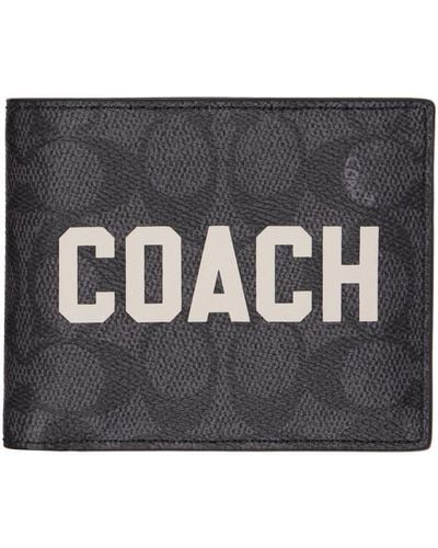 COACH 3 In 1 Wallet In Signature With Graphic - Black