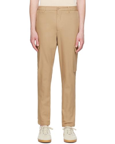 BOSS Patch Cargo Trousers - Natural