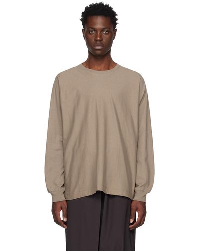 Homme Plissé Issey Miyake Homme Plissé Issey Miyake Brown Release-t 1 Long Sleeve T-shirt - Multicolor