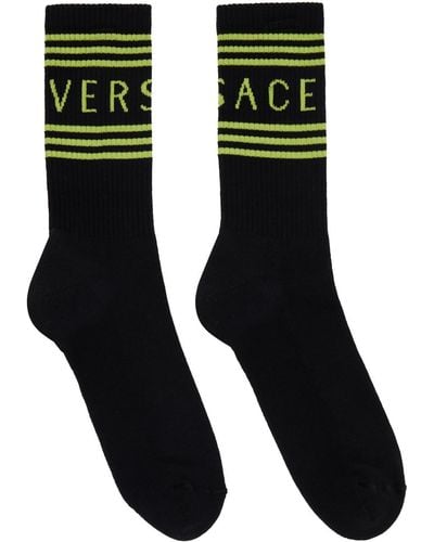 Versace 90s Vintage ソックス - ブラック