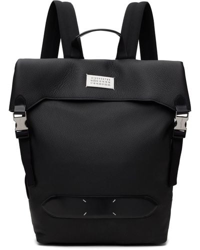 Maison Margiela Black Soft 5ac Flap Backpack