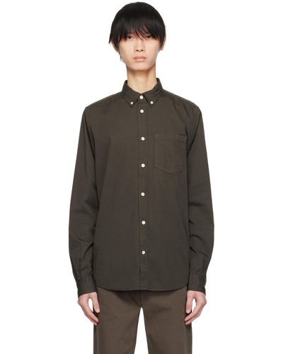 Norse Projects Green Anton Shirt - Black