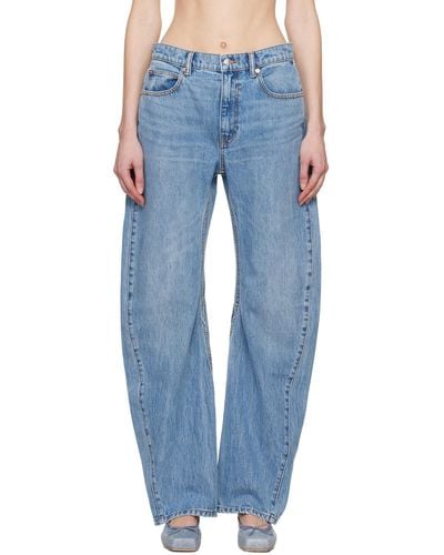 Alexander Wang Curved Jeans - Blue