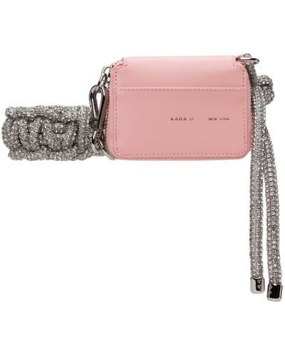 Kara Pink Crystal Phone Cord Bike Wallet