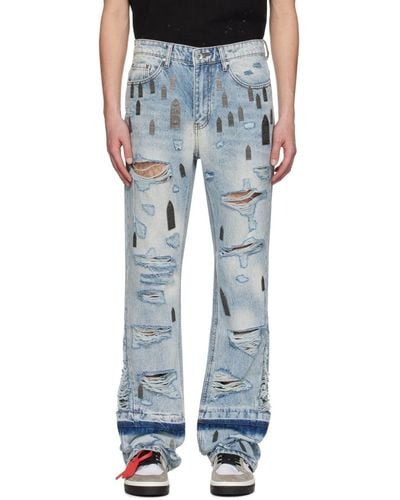 Who Decides War Amplified Gnarly Jeans - Blue