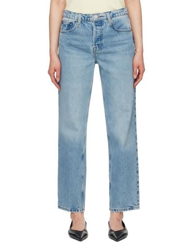 FRAME 'the Slouchy Straight' Jeans - Blue