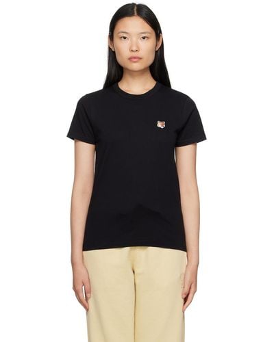 Maison Kitsuné フォックスヘッド Tシャツ - ブラック