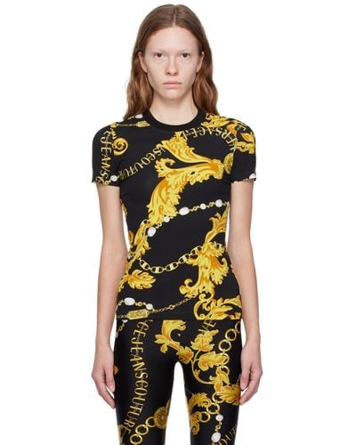 Versace Chain Couture Tシャツ - オレンジ