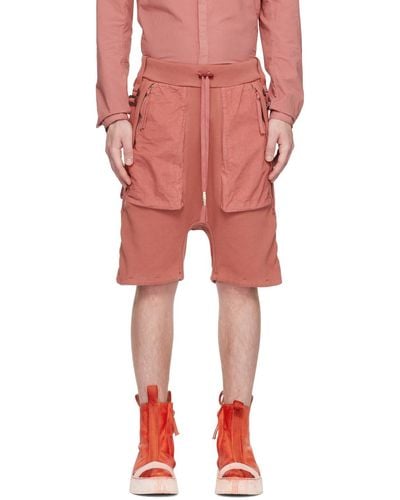 Boris Bidjan Saberi Pink P8.1 Shorts - Red
