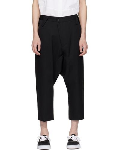 Fumito Ganryu Graffiti Sarrouel Trousers - Black