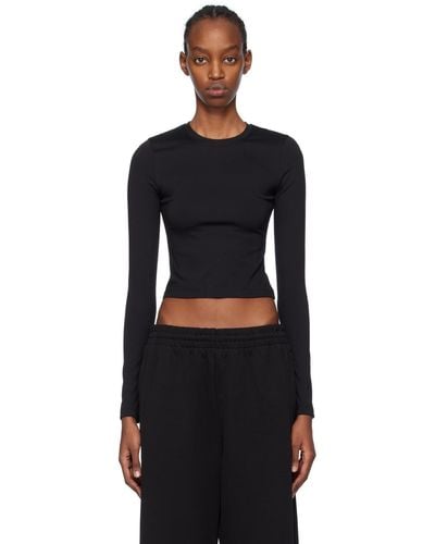 Wardrobe NYC Opaque Long Sleeve T-shirt - Black