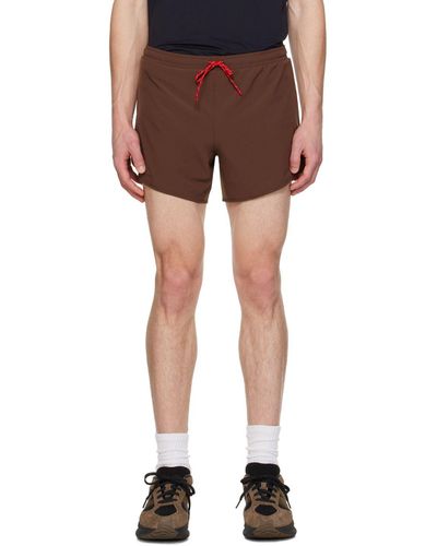 District Vision Brown 5in Training Shorts - Multicolor