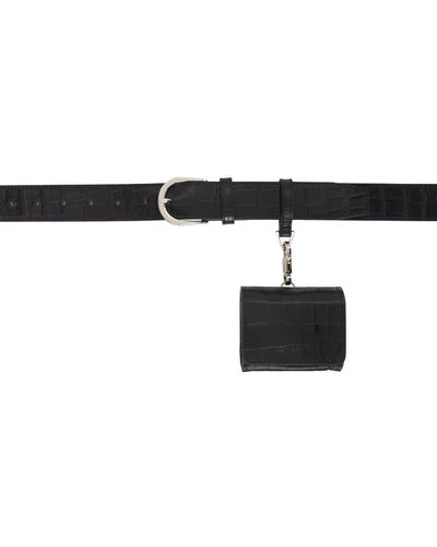 DRAE Sac-ceinture noir en cuir exclusif à ssense
