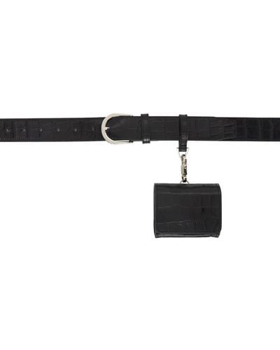 DRAE Ssense Exclusive Leather Bag Belt - Black