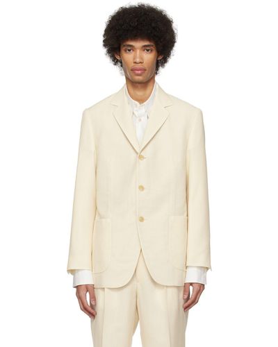 AURALEE Off-White Light Trousers