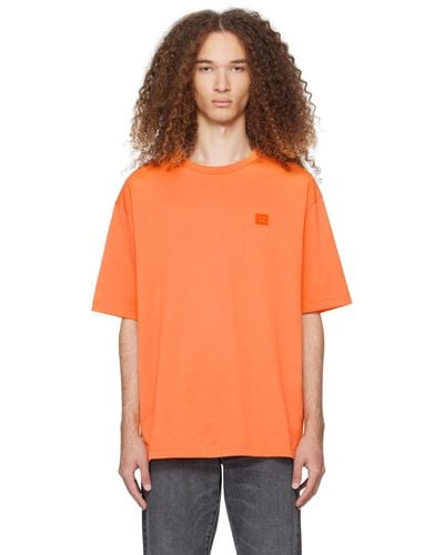 Acne Studios T-shirt à écusson - Orange