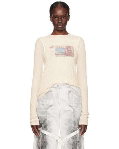 Acne Studios Off-white Layered Long Sleeve T-shirt - Multicolour