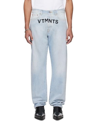 VTMNTS Embroide Jeans - White